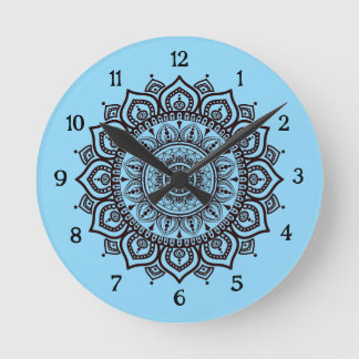 Reloj de pared Mandala Decoración espiritual elega