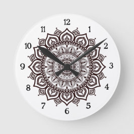 Reloj de pared Mandala Decoración espiritual elega