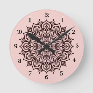 Reloj de pared Mandala Decoración espiritual elega