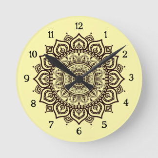 Reloj de pared Mandala Decoración espiritual elega