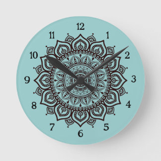 Reloj de pared Mandala Decoración espiritual elega