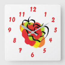 Reloj de pared : Manzana Fresca