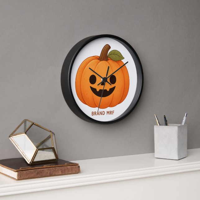 Reloj de pared, marco de madera natural redondo de (Oficina)