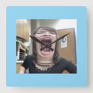 Reloj de pared, marco de madera natural redondo de