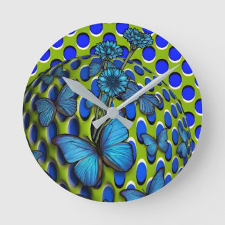 Reloj de pared mariposas