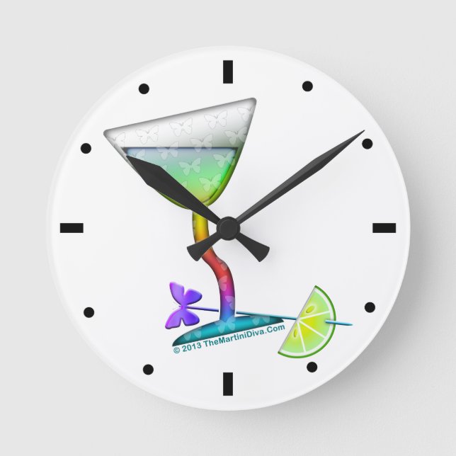 RELOJ DE PARED - MARTINI DE MARCHA ANCHA (Anverso)