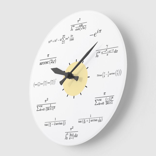 Reloj de pared matem tica Zazzle.es