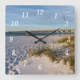 Reloj de pared matutino de Pensacola Sand Dunes