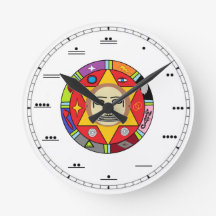 Reloj de pared maya del número