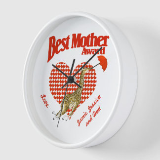 Reloj De Pared Mejor Premio a la Madre Keepsake