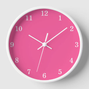Reloj de pared Minimalista de estilo rosado calien