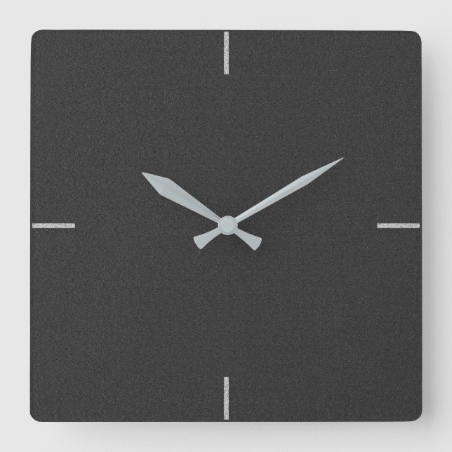 Reloj de pared Minimalista elegante y negro (Anverso)