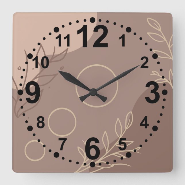 Reloj de pared Minimalista moderno (Anverso)