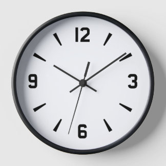 Reloj de pared Minimalista moderno ⏰ negro y blanc