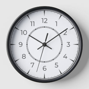 Reloj de pared minimalista negro y blanco ⏳ modern