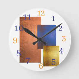 Reloj de pared moderno abstracto y colorido Estéti