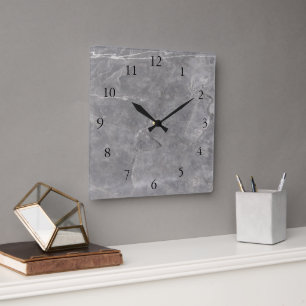 Reloj de pared moderno de la roca de la piedra del
