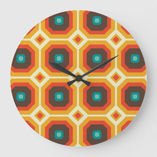 Reloj de pared moderno de mediados del siglo, patr