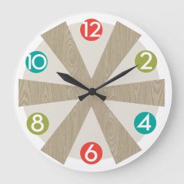 Reloj de pared moderno de mediados del siglo - pun