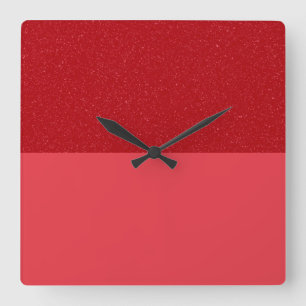 Reloj de pared moderno de textura roja de tomate p