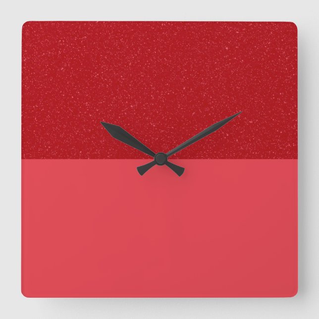Reloj de pared moderno de textura roja de tomate p (Anverso)