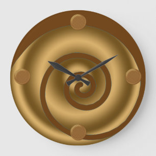 Reloj de pared moderno del arte del remolino