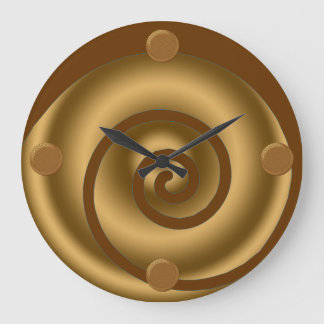 Reloj de pared moderno del arte del remolino