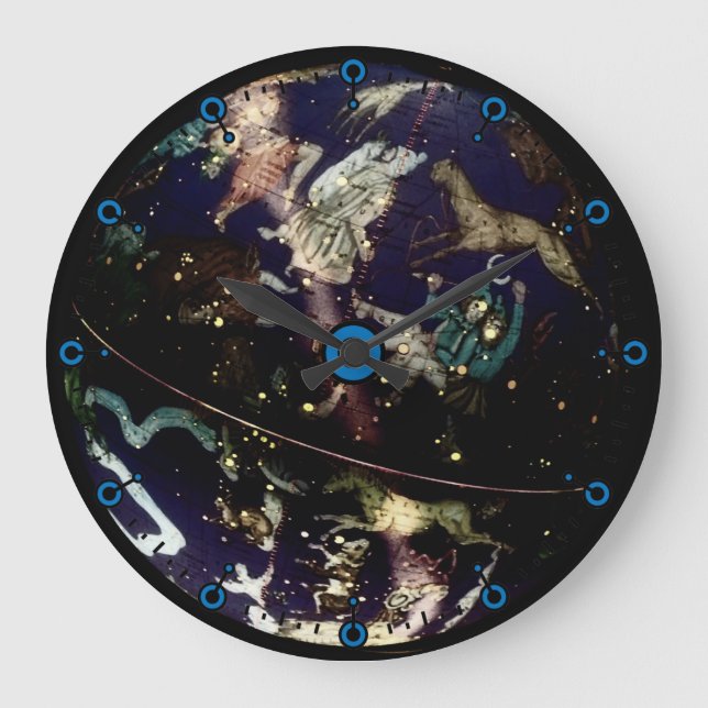 Reloj de pared moderno del globo celestial (Anverso)