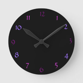 Reloj de pared moderno negro