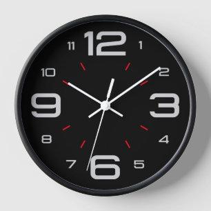 Reloj de pared moderno y elegante