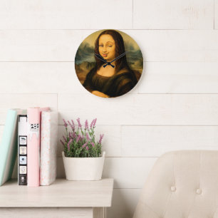 Reloj de pared Mona Lisa Clásico Arte de Leonardo