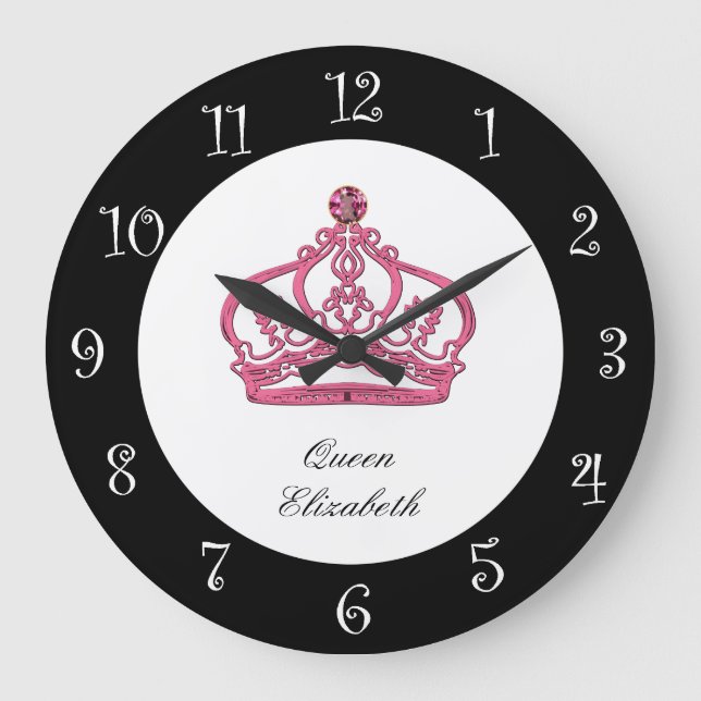 Reloj de pared monográfico de la reina real (Anverso)