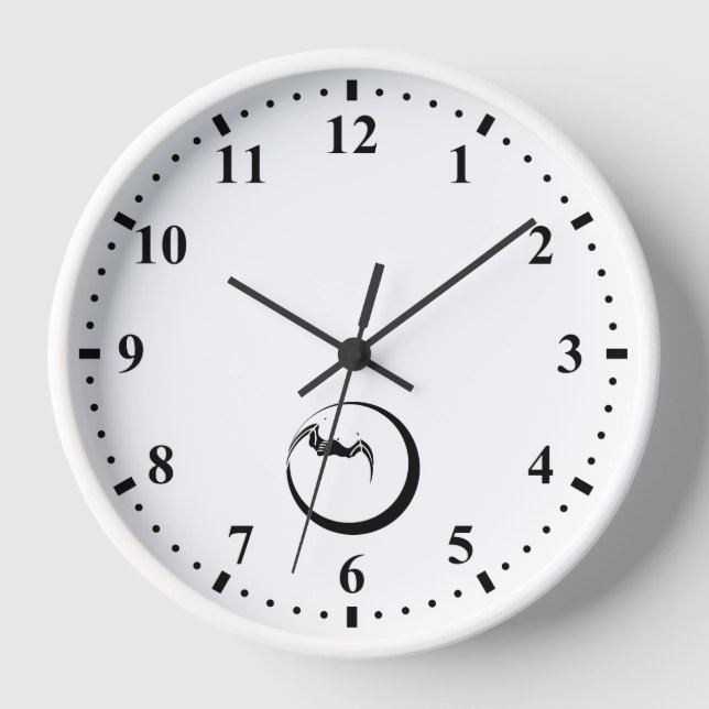 Reloj De Pared Moon and Bat (Anverso)