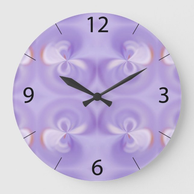 Reloj de pared morado (Anverso)