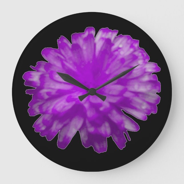 Reloj de pared morado de Marigold (Anverso)