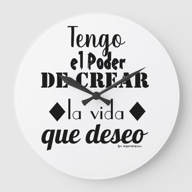 Reloj de Pared Motivacional (Anverso)