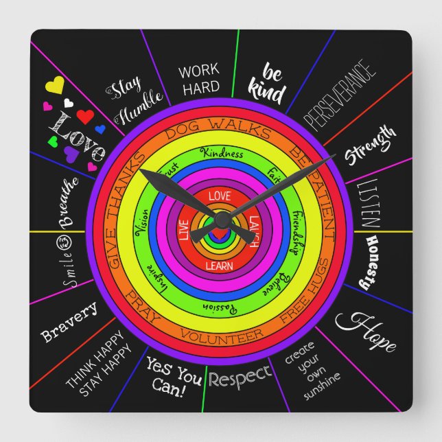 Reloj de pared motivacional y Inspirador (Anverso)