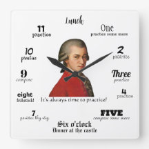 Reloj de pared - Mozart - Siempre es hora de pract