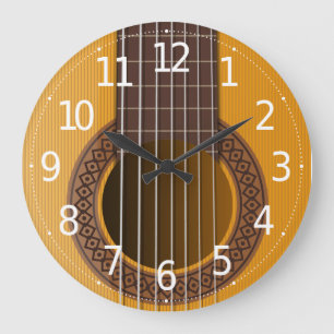 Reloj de pared musical elegante simple de la