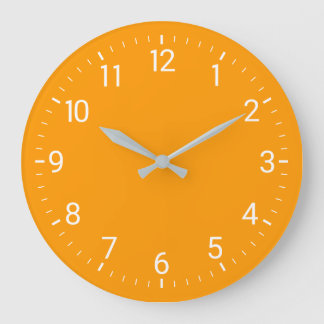 Reloj de pared naranja