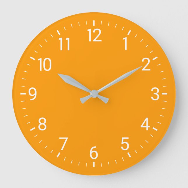 Reloj de pared naranja (Anverso)