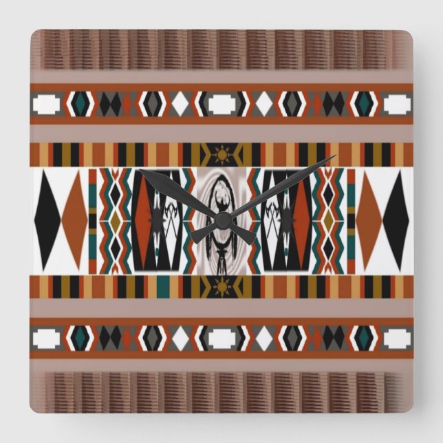 Reloj de pared nativo americano Dreamcatcher (Anverso)