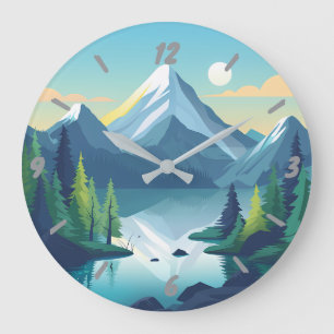 Reloj de pared natural