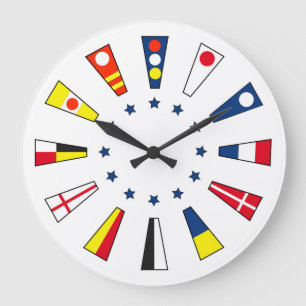 Reloj de pared náutico de los números