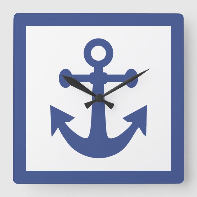 Reloj de pared náutico del ancla (Anverso)
