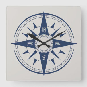 Reloj de pared náutico del compás