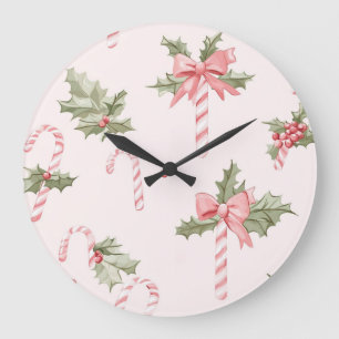 Reloj de pared navideño elegante – Hora de inviern