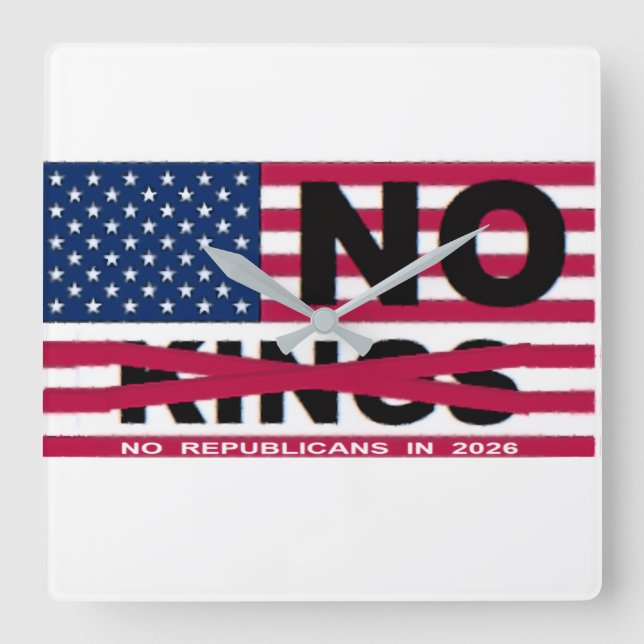 Reloj de pared "NO reyes" (Anverso)
