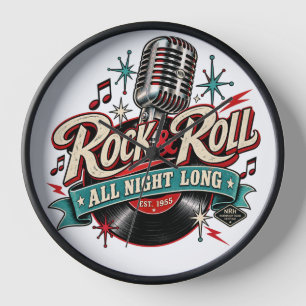 Reloj de pared NRH Rock and Roll All Night Long de