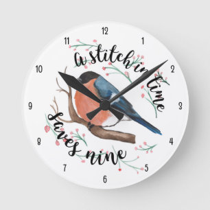 Reloj de pared (números negros)